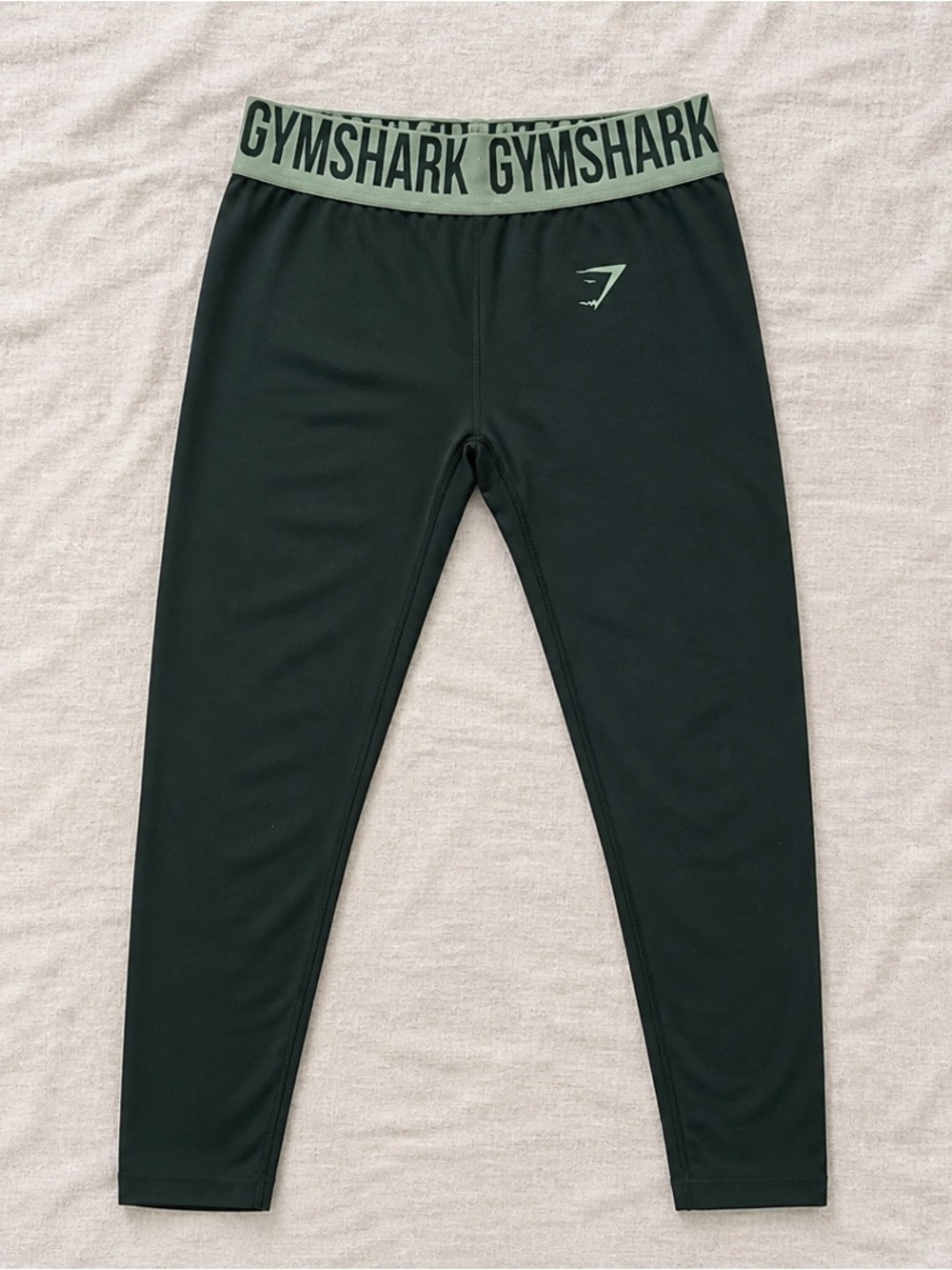 Gymshark Men’s Compression Leggings Tights Green Medium Training Gym Athletic